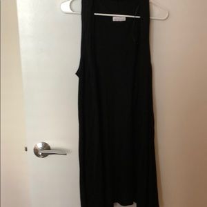 Joseph A black knitted long vest. 100% Rayon